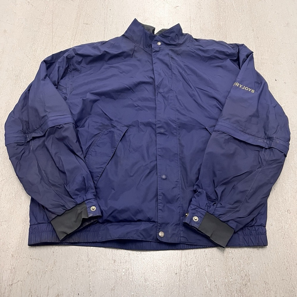 Dryjoys‎ Footjoy Men's Size XL Jacket Navy Full-Zip Golf Windbreaker Outerwear